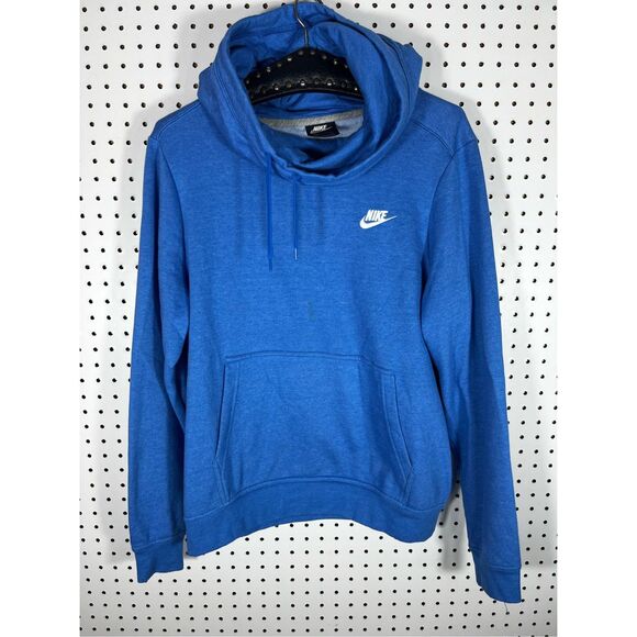 Nike Tops - Nike funnel neck pullover hoodie size L